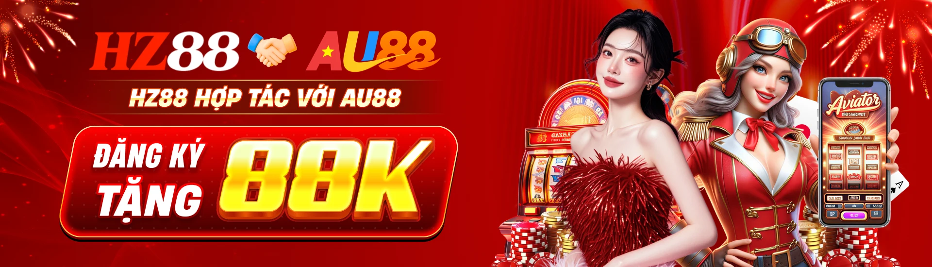 Banner slot game, bắn cá và game bài trên Hz88
